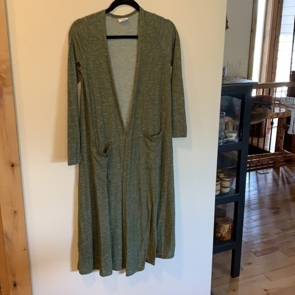 Shacket Extra long duster knit sweater jacket cardigan - Picture 3 of 11